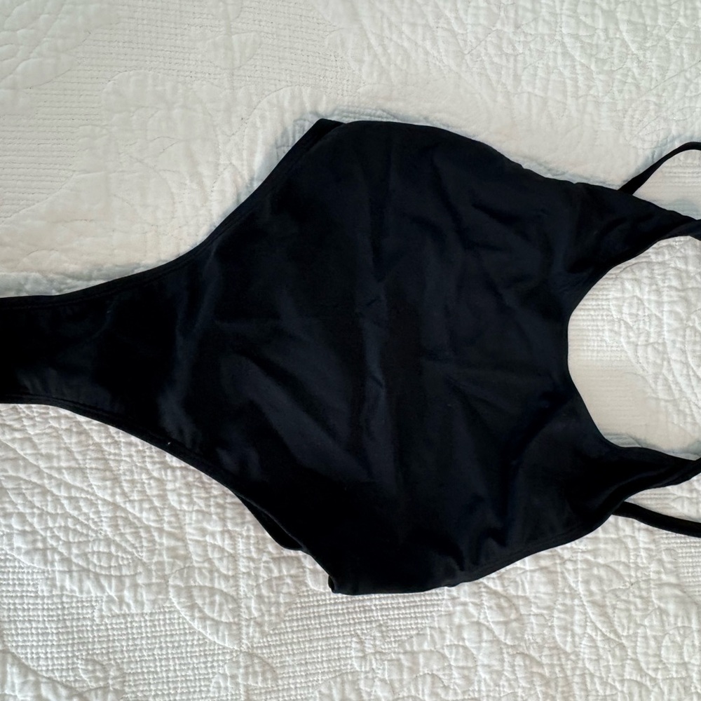Black One-Piece Swimsuit